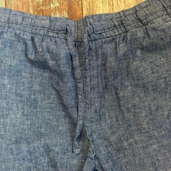 Ladies Old Navy pull-on chambray pants, size L - Picture 4 of 4
